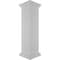 Ekena Millwork 12"W x 48"H Plain Newel Post, Flat Capital & Base Trim (Installation kit included) NWL12X48PLF0B0 - alternate 2